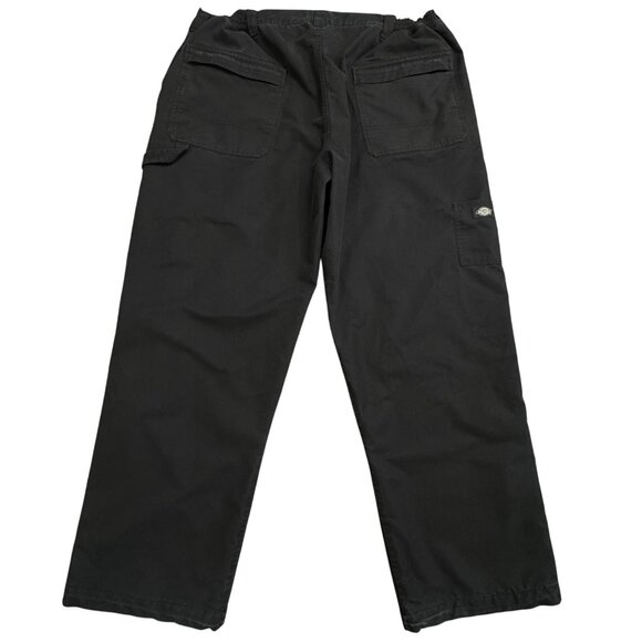 Dickies Mens Sz XL Black Fully Line Work Pants Tactical Utility Storm Carpenter - Picture 2 of 16
